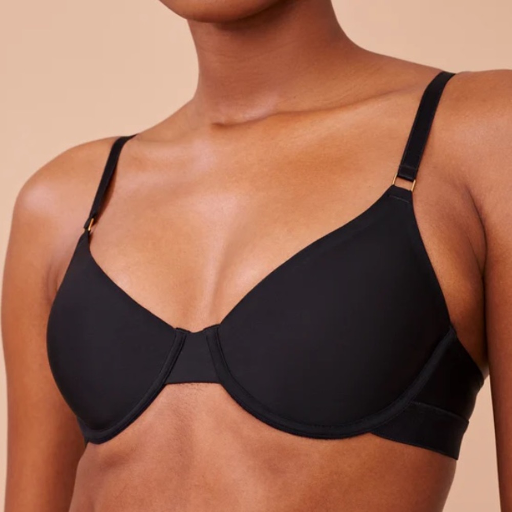 Pepper Ultra Fine Unlined Bra in Black